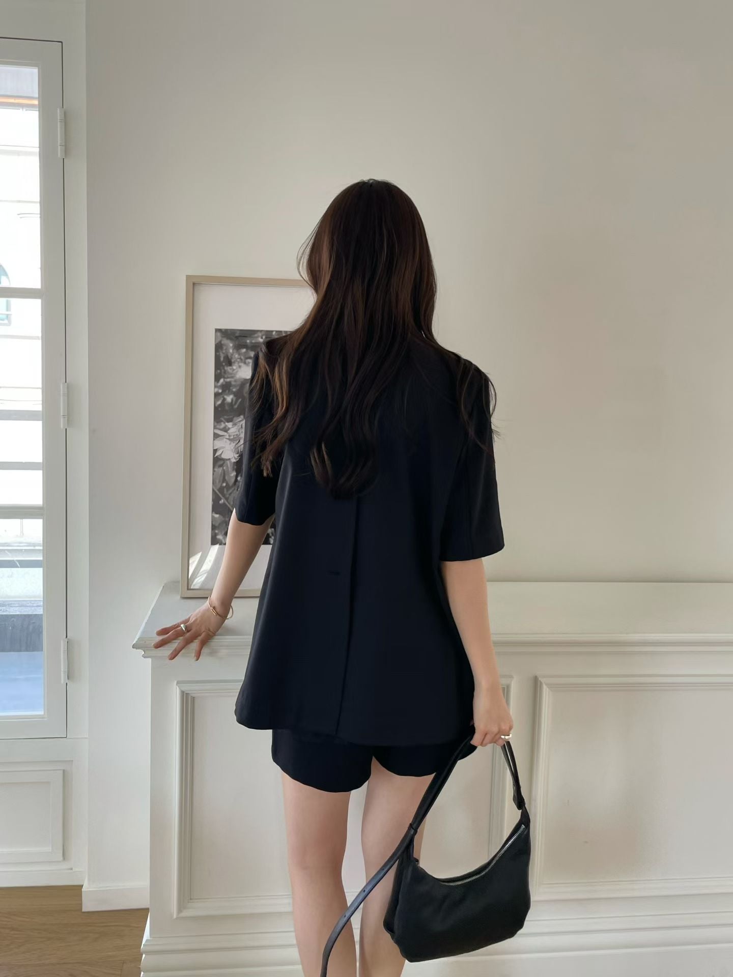 Lace-Trim Layered Blazer | 蕾絲滾邊拼接西裝外套