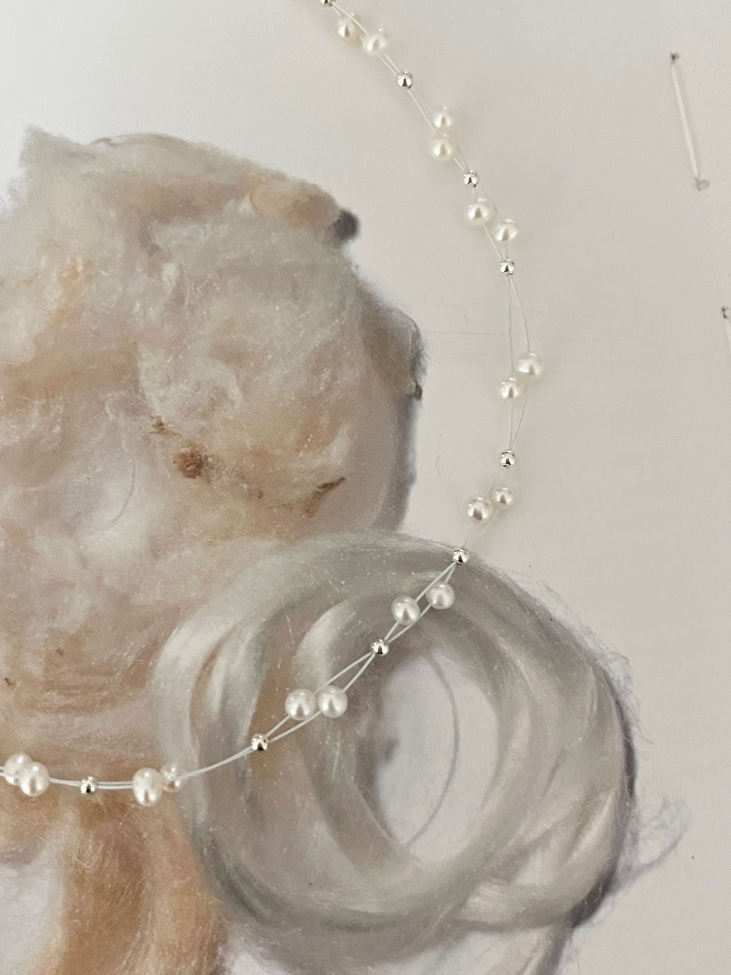 Pearl Motif Twist Necklace | 簡約珍珠扭紋頸鏈￼