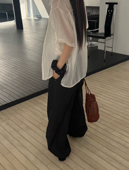 Elegant Sheer Summer Shirt | 柔和透膚防曬襯衫￼￼