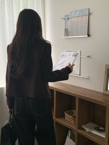 【One of a Kind】Flat Bar Tweed Blazer