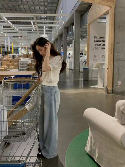 Delicate Embroidered Cropped Top | 精緻通花短版上衣