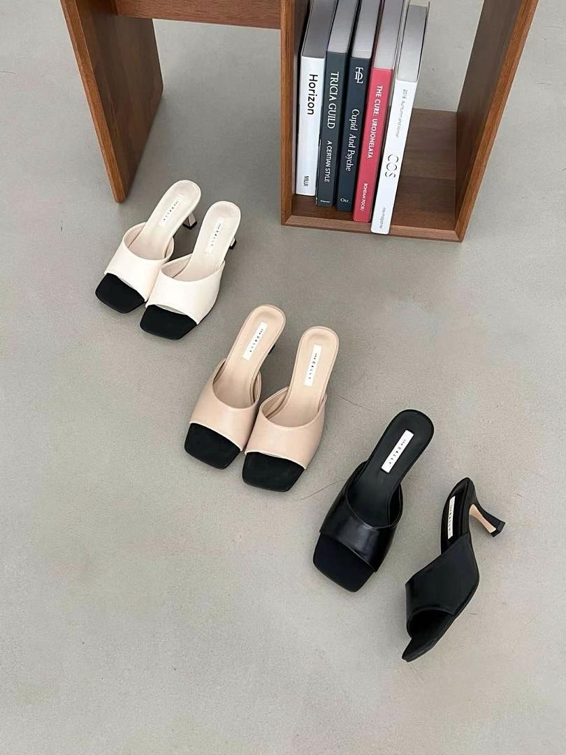 Elegant Mid-heel Sandals | 簡約牛皮優雅涼鞋