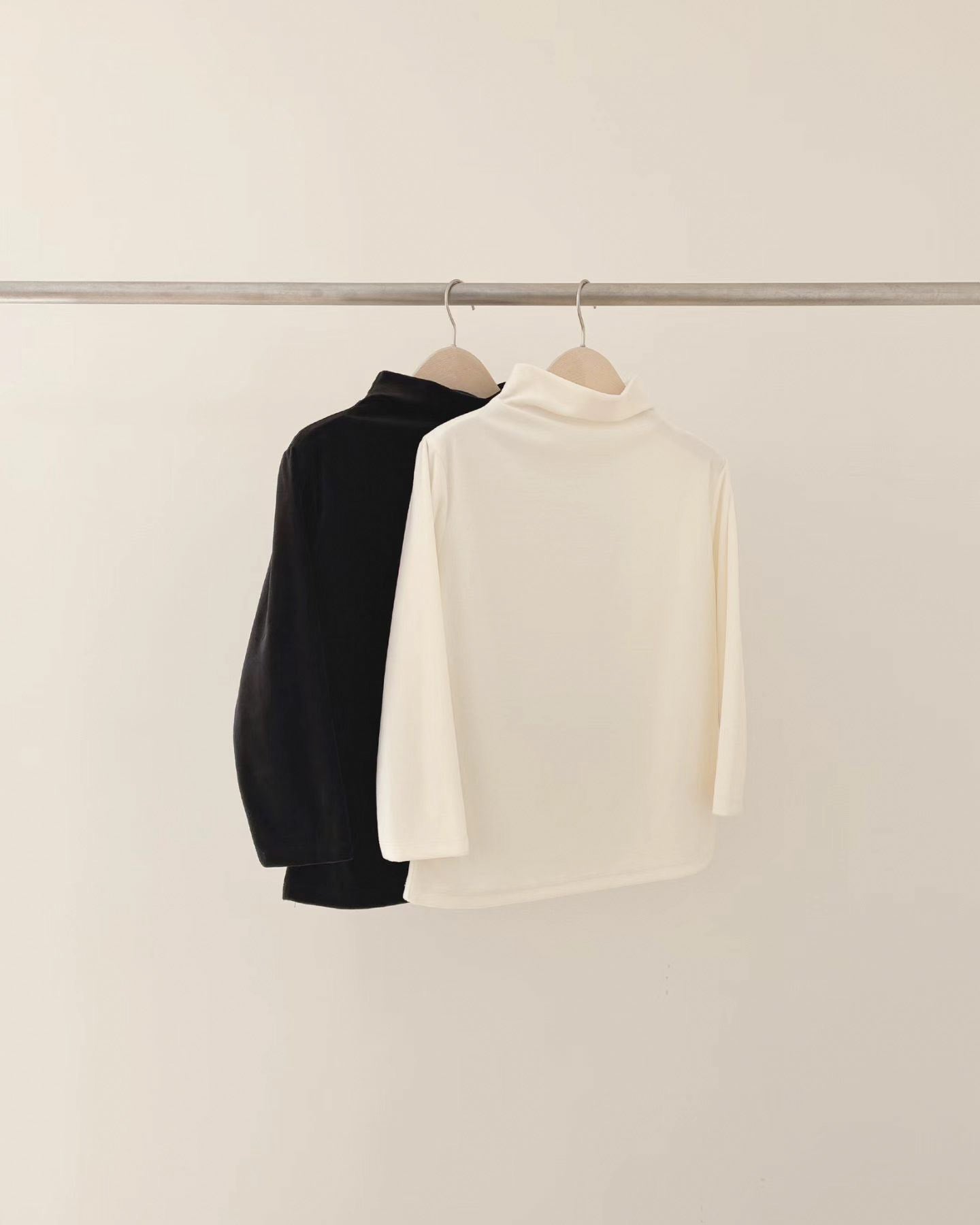 Butter Velvet Mock Neck Blouse