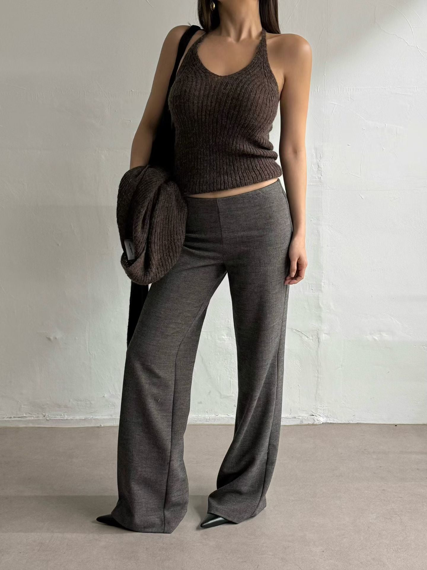 Alpaca Halter Neck & Cardi Set