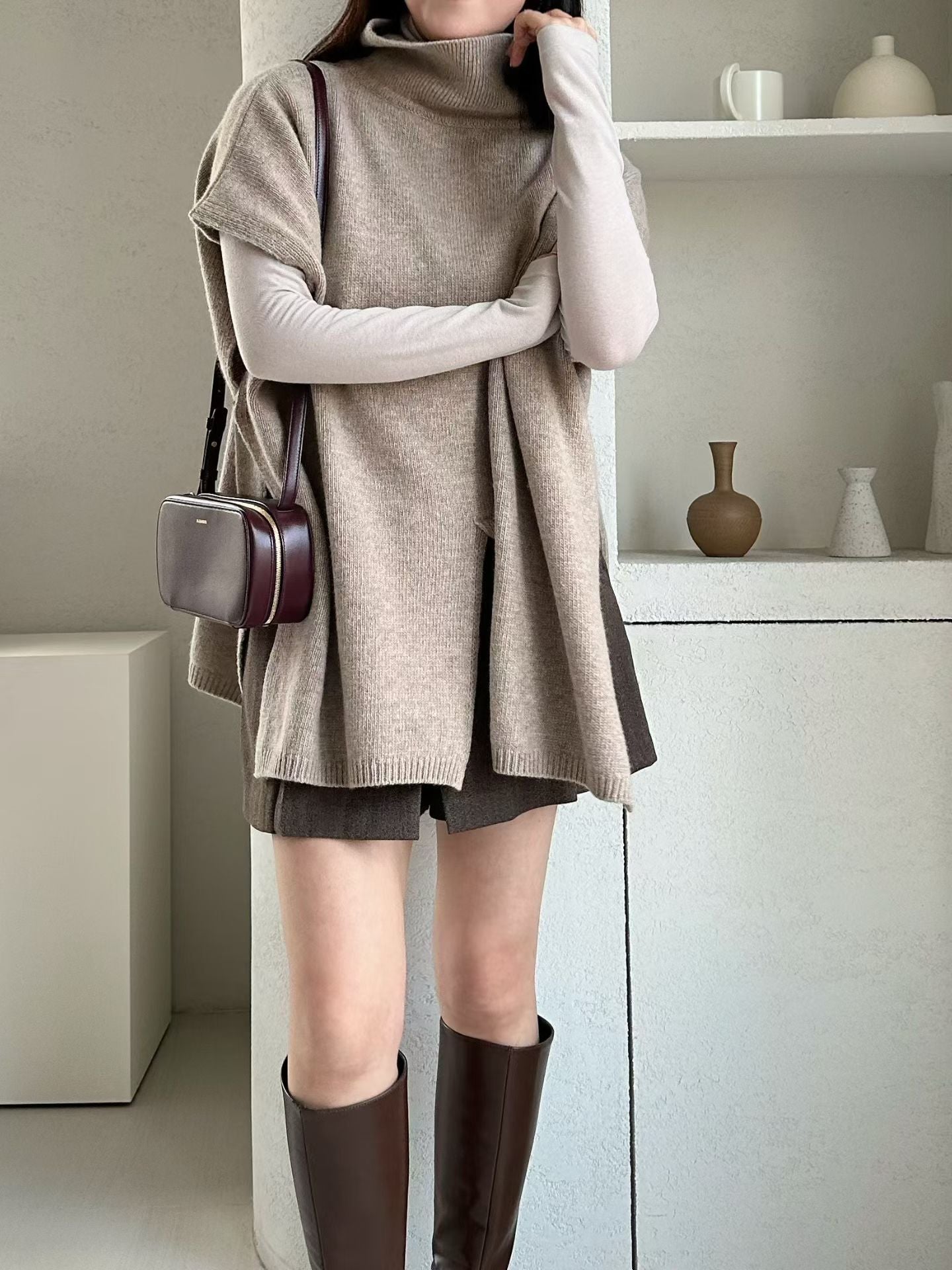 Extra Fine Wool Blend 2-way Cape