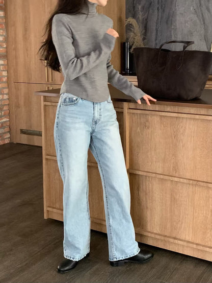 <Delicate Basics> Round Hem High Neck Top | 冬季親膚高領打底Top