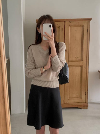 V-Neck Knitted Cover-up | V領春夏針織罩衫