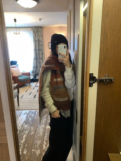 UNDERSON Abstract Wool Scarf