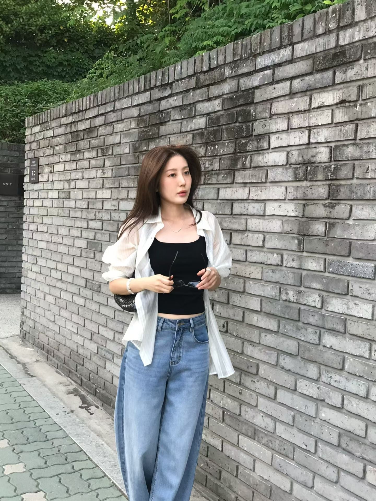 Airy Sheer Boyfriend Striped Shirt | 知性美男友風透膚條紋襯衫