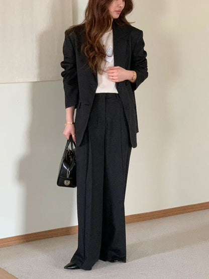 [𝑳𝒊𝒏𝒆𝒏 𝑬𝒅𝒊𝒕] Linen Office Chic Wide Leg Trousers | 麻質天絲飄逸長褲￼