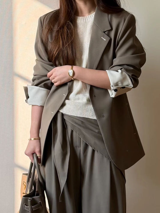 Softly Tailored Off Duty Blazer | 柔挺版型寬鬆西裝外套
