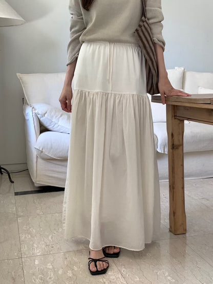 Sheer Layered Fairy Maxi Skirt | 夏日輕盈格調半身裙￼