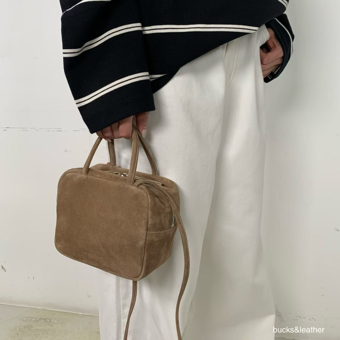 【Monotour 連線】Bucks & Leather Mini Lambskin Lunchbox Bag