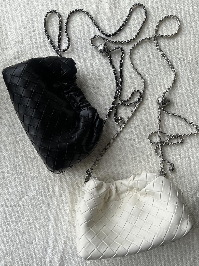 Calf Leather Weaving Dumpling Bag | 編織風 3-in-1 小牛皮水餃包包