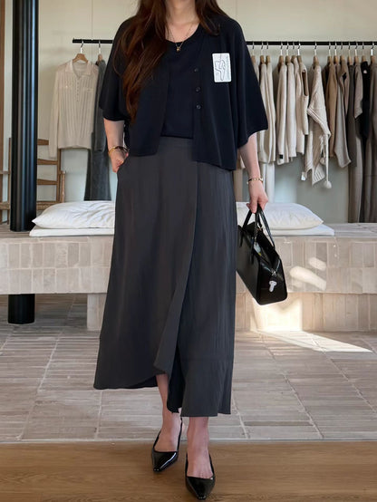 Effortless Flowy Lotus Culottes | 流水線條層次雪紡裙褲