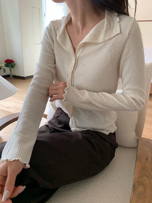 Soft Lightweight Coverup | 輕薄小反領外套