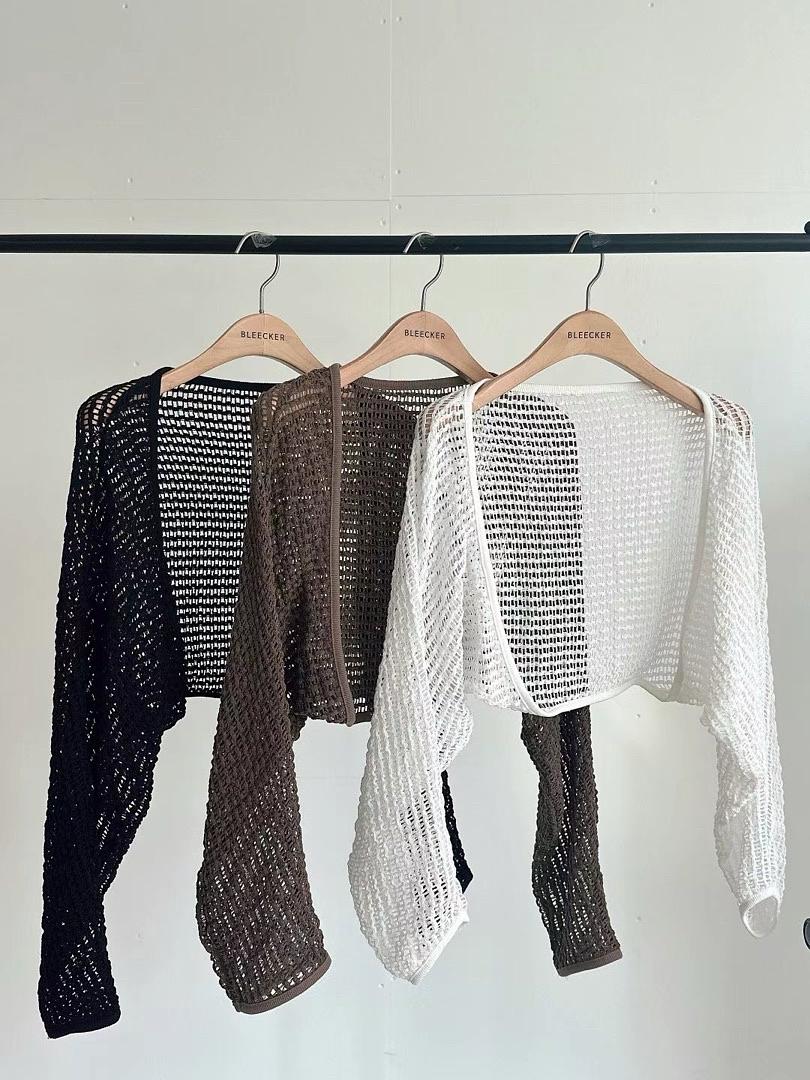 Knitted Cover Up | 慵懶風小燈籠袖冷衫仔