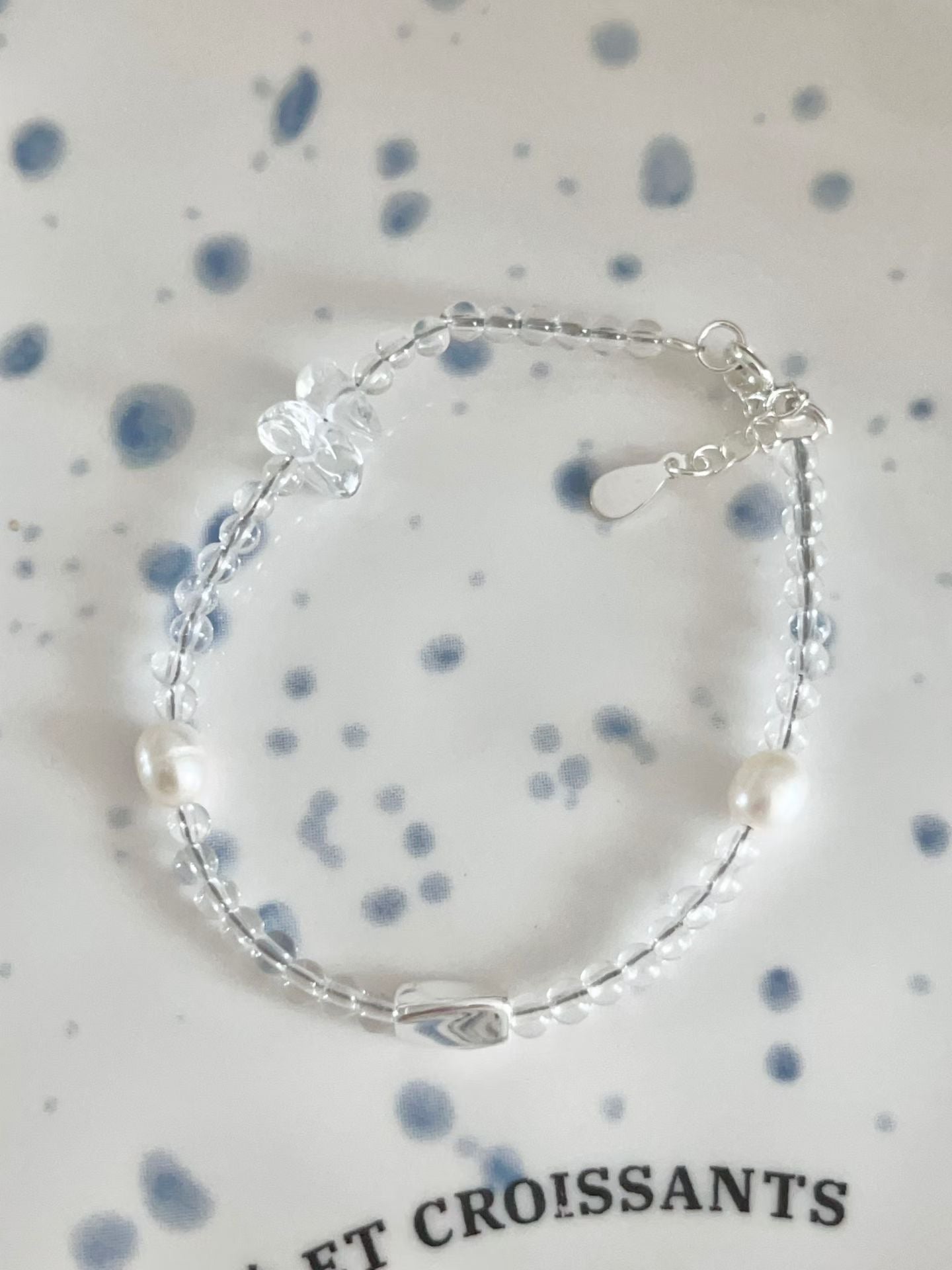 Pearl & Silver Bean Bracelet | 珍珠x銀豆手鏈
