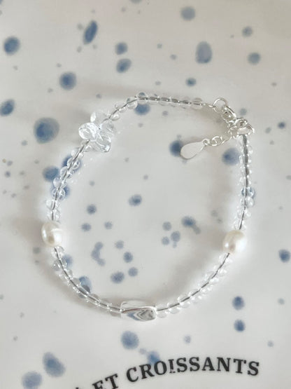 Pearl & Silver Bean Bracelet | 珍珠x銀豆手鏈
