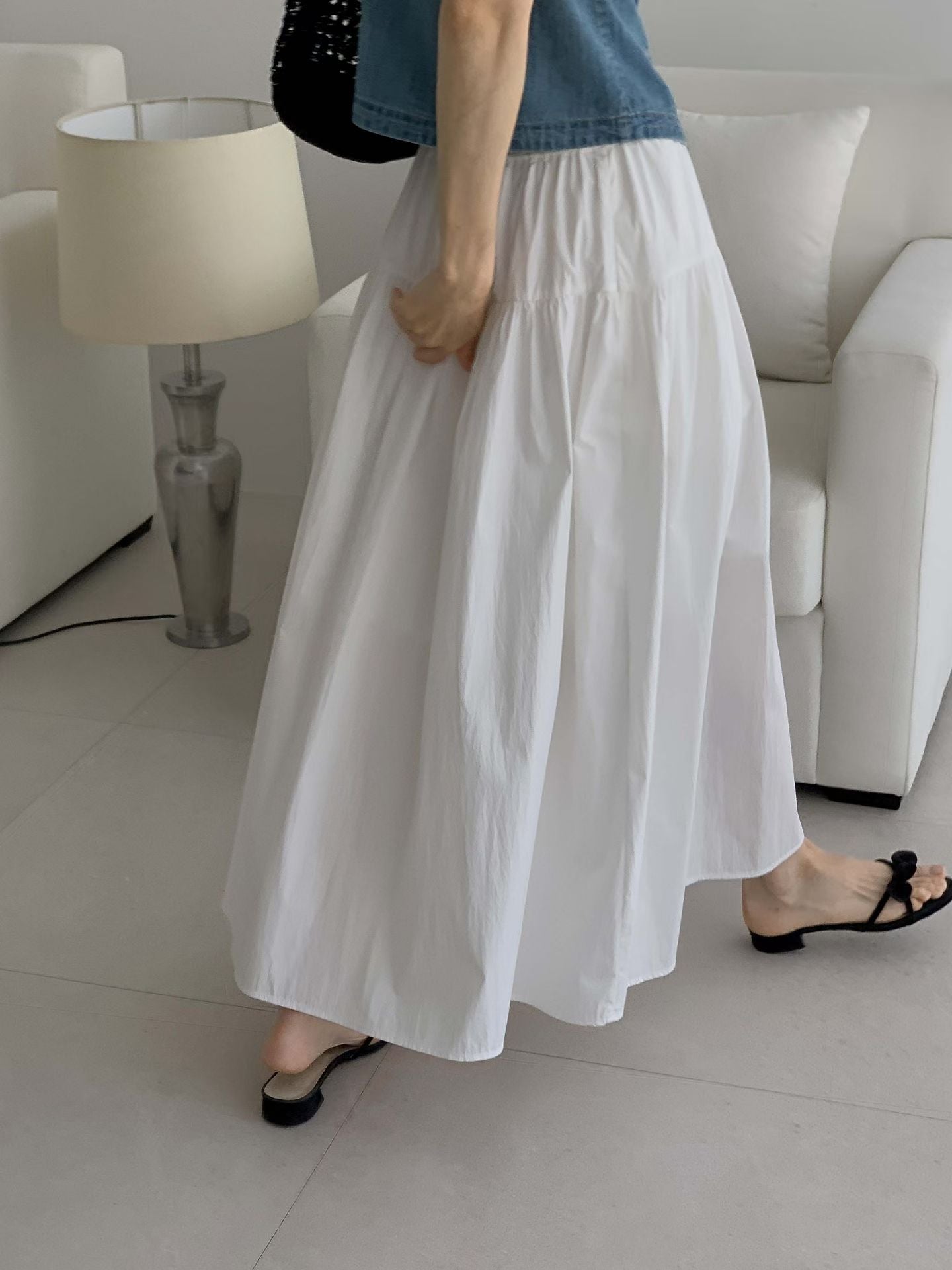Summer Cotton Cargo Skirt | 夏日純棉長裙