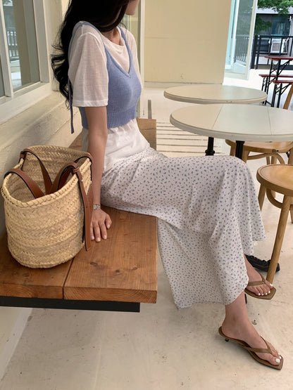 Parisian Morning Stroll Silky Skirt