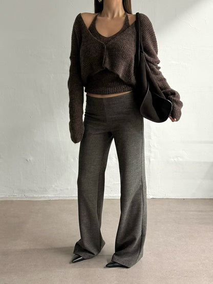 Alpaca Halter Neck & Cardi Set