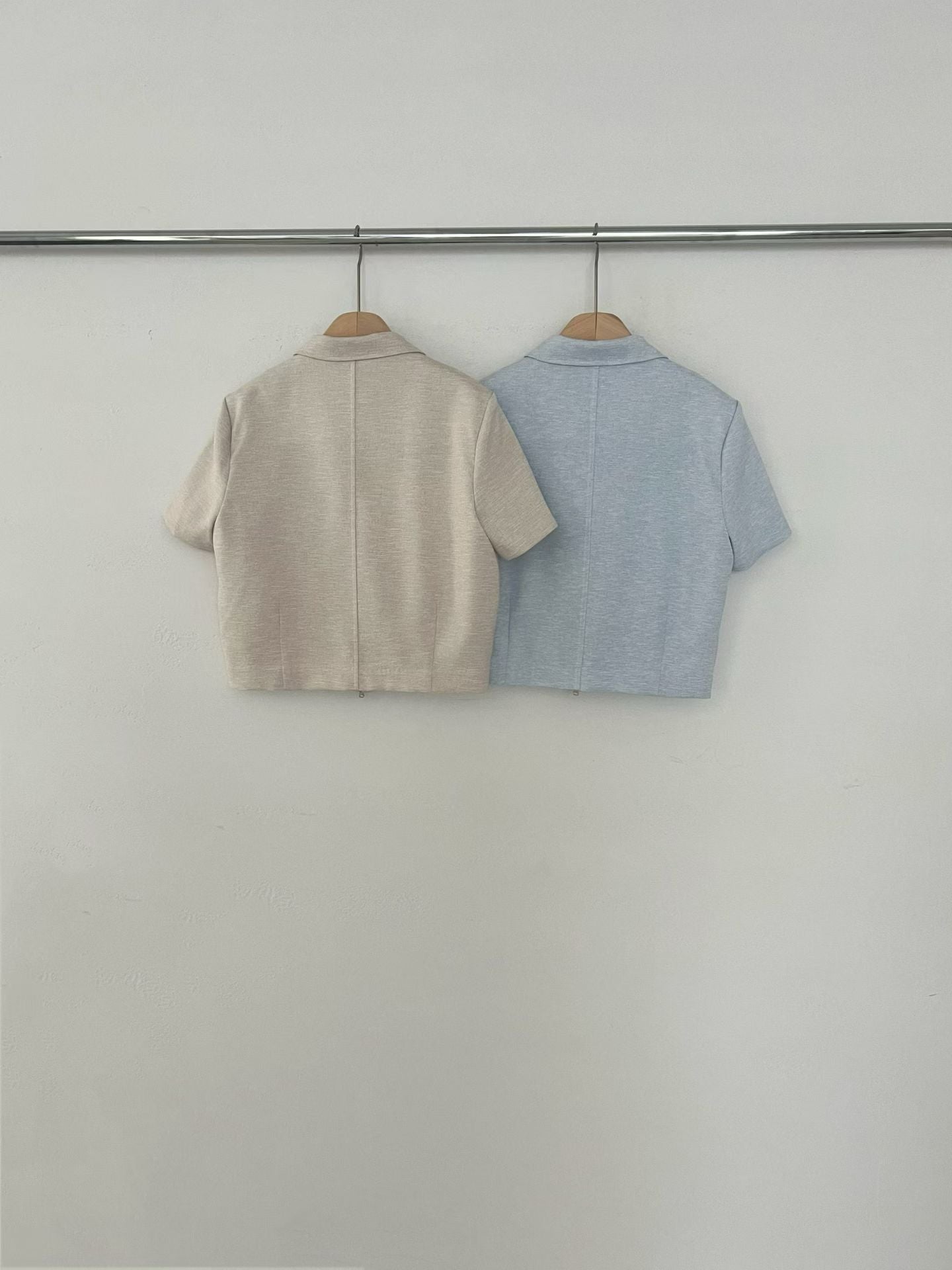 Elegant Tailored Cropped Zip Jacket | 短版拉鍊外套