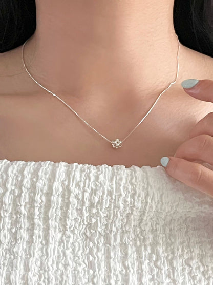 Petite Bead Block Necklace | 方形串珠頸鏈￼