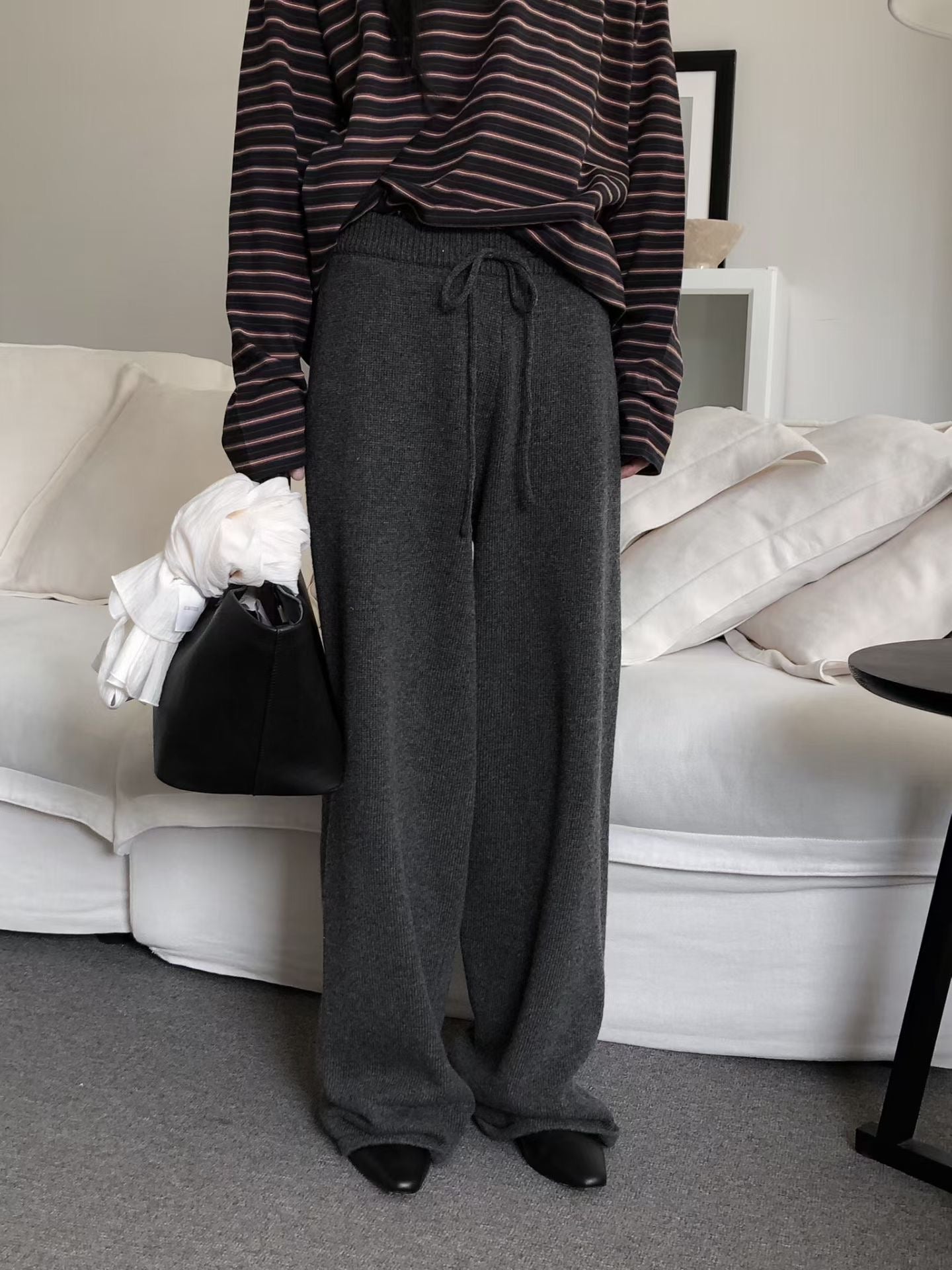 【Monotour 連線】Light Wool Flexi Pants | 秋冬闊腳針織長褲