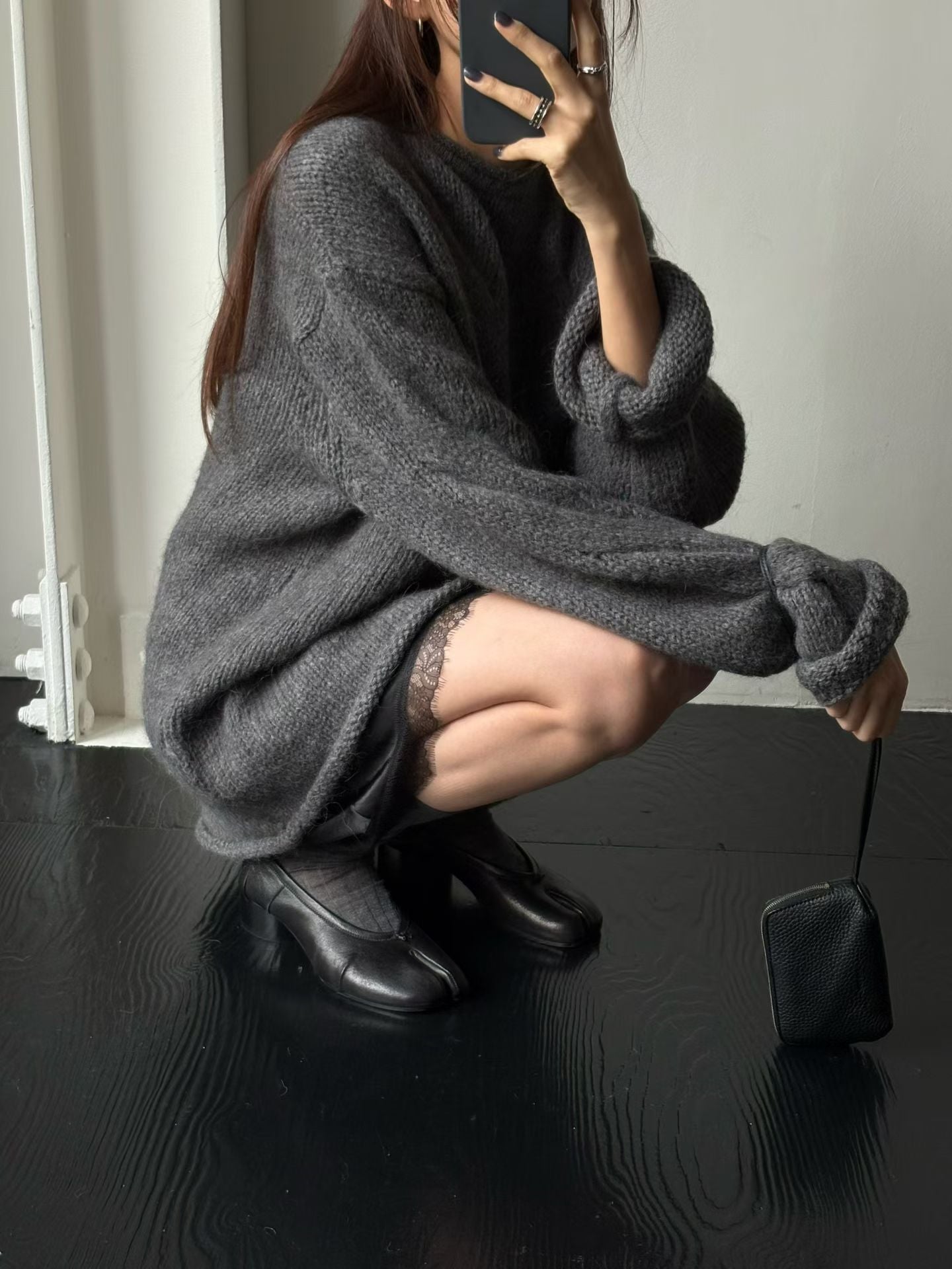 Oversized Alpaca Cable Knit | 寬版麻花羊駝針織