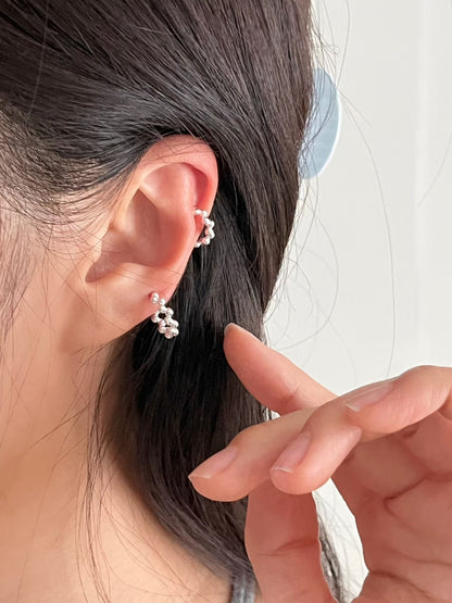 Petite Beaded Ear Cuffs | 小銀串珠耳扣￼