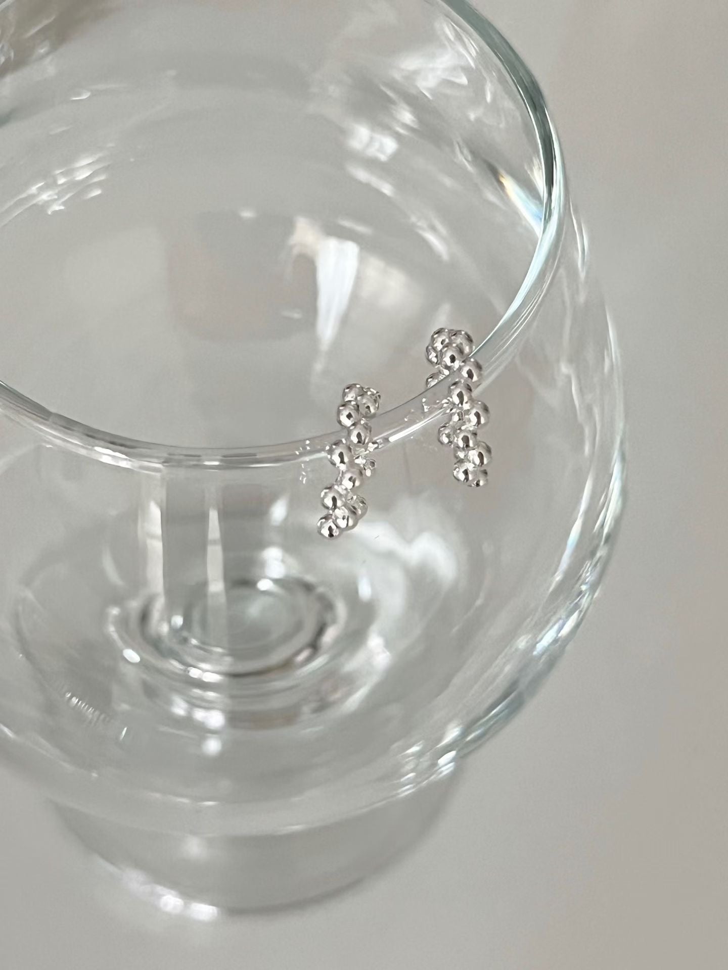 Petite Beaded Ear Cuffs | 小銀串珠耳扣￼