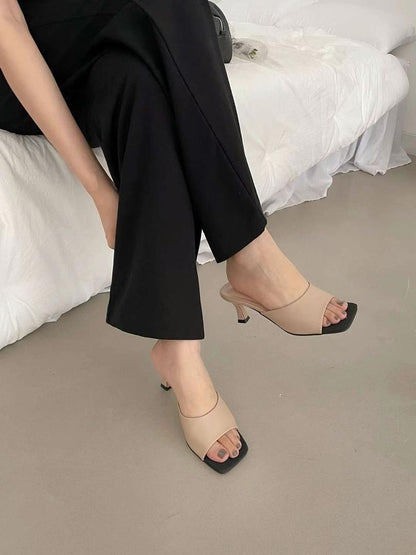Elegant Mid-heel Sandals | 簡約牛皮優雅涼鞋