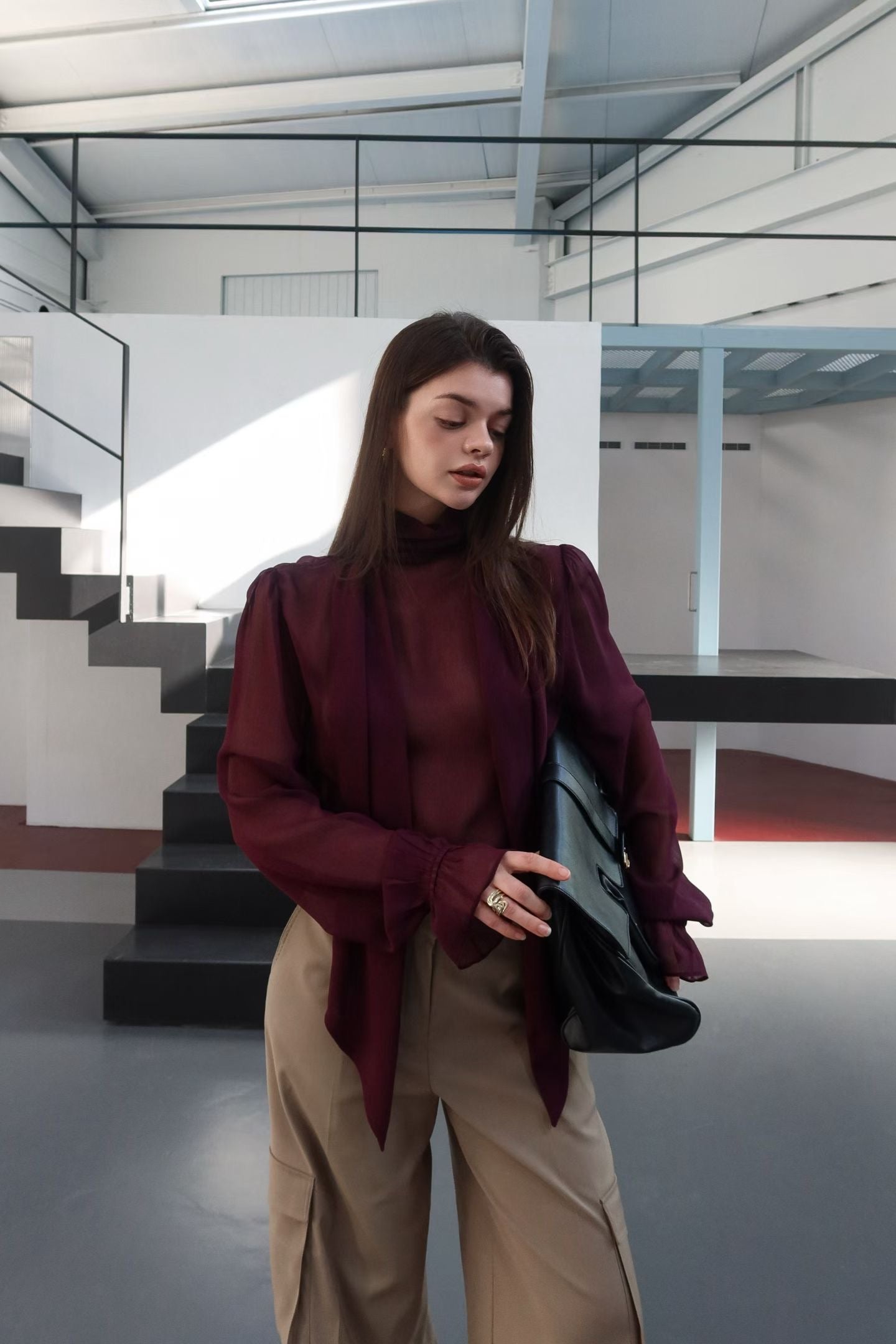 The Cecilia Chiffon  Blouse