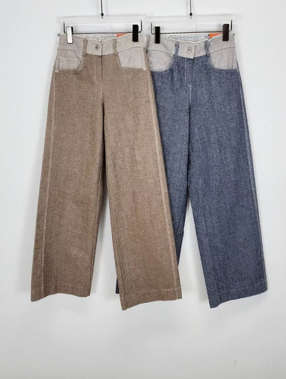 The Posh Patchwork Denim Jeans | 手工感拼布牛仔