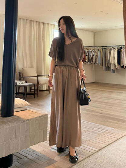 Luxurious Icy Cooling Pants | 絲滑冰感闊長褲