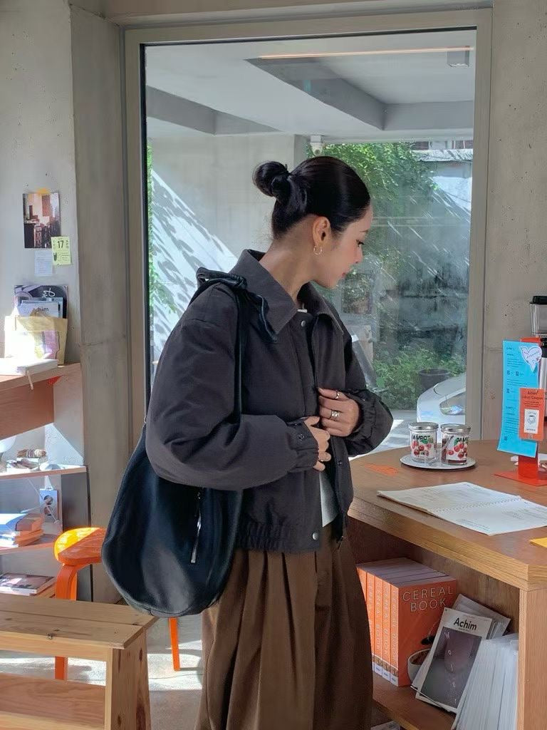 【Monotour連線 - 壓軸加碼款】Little Puff Corduroy Collar Bomber Jacket