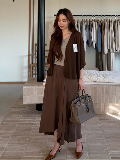 Effortless Flowy Lotus Culottes | 流水線條層次雪紡裙褲
