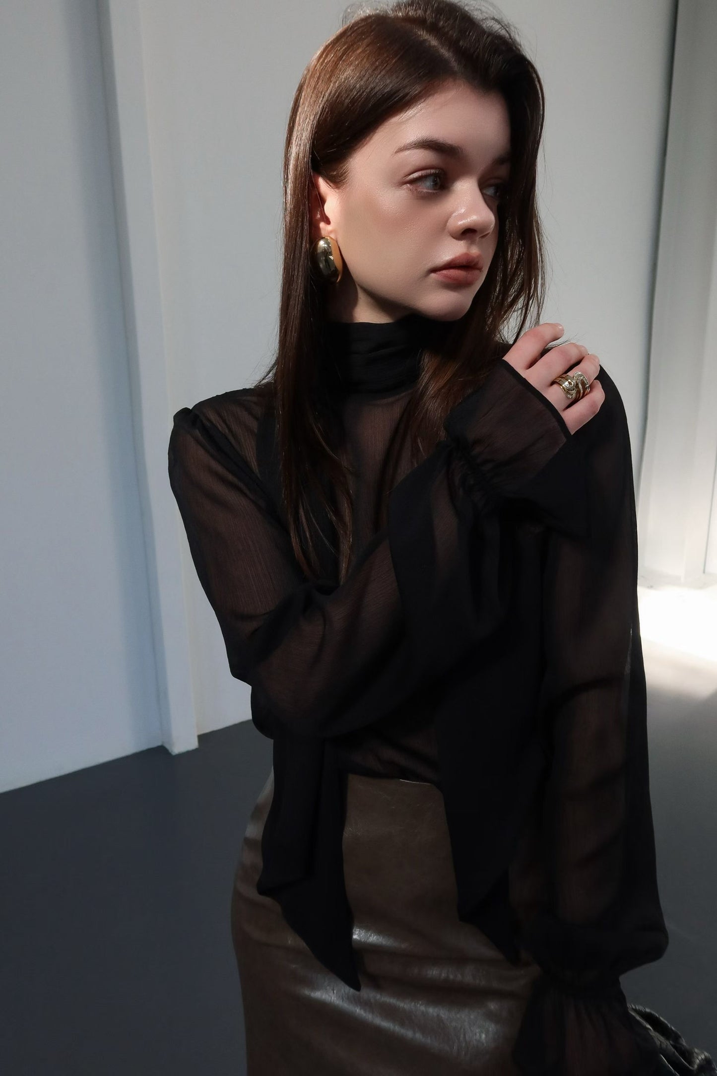 The Cecilia Chiffon  Blouse