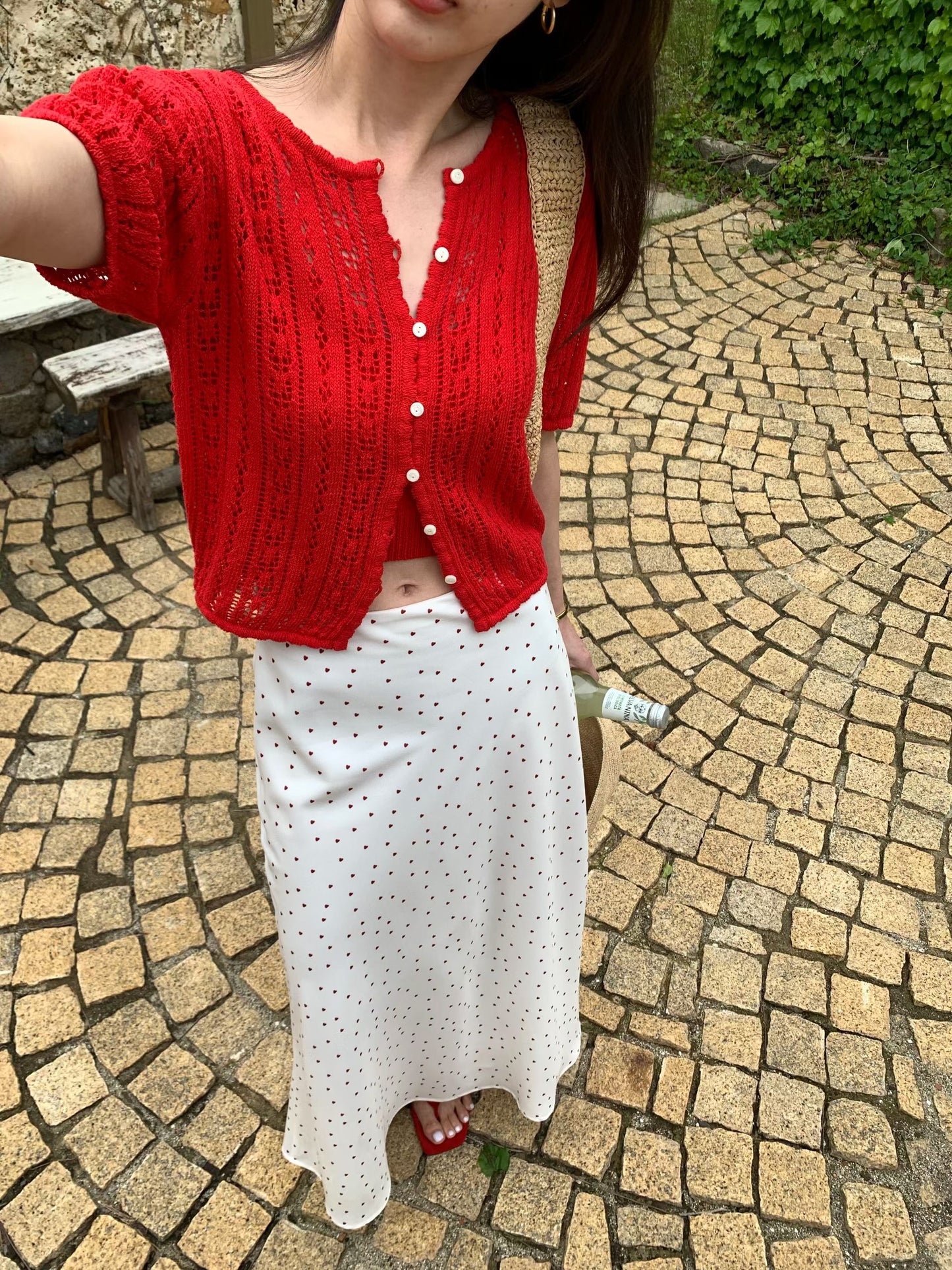 Parisian Morning Stroll Silky Skirt