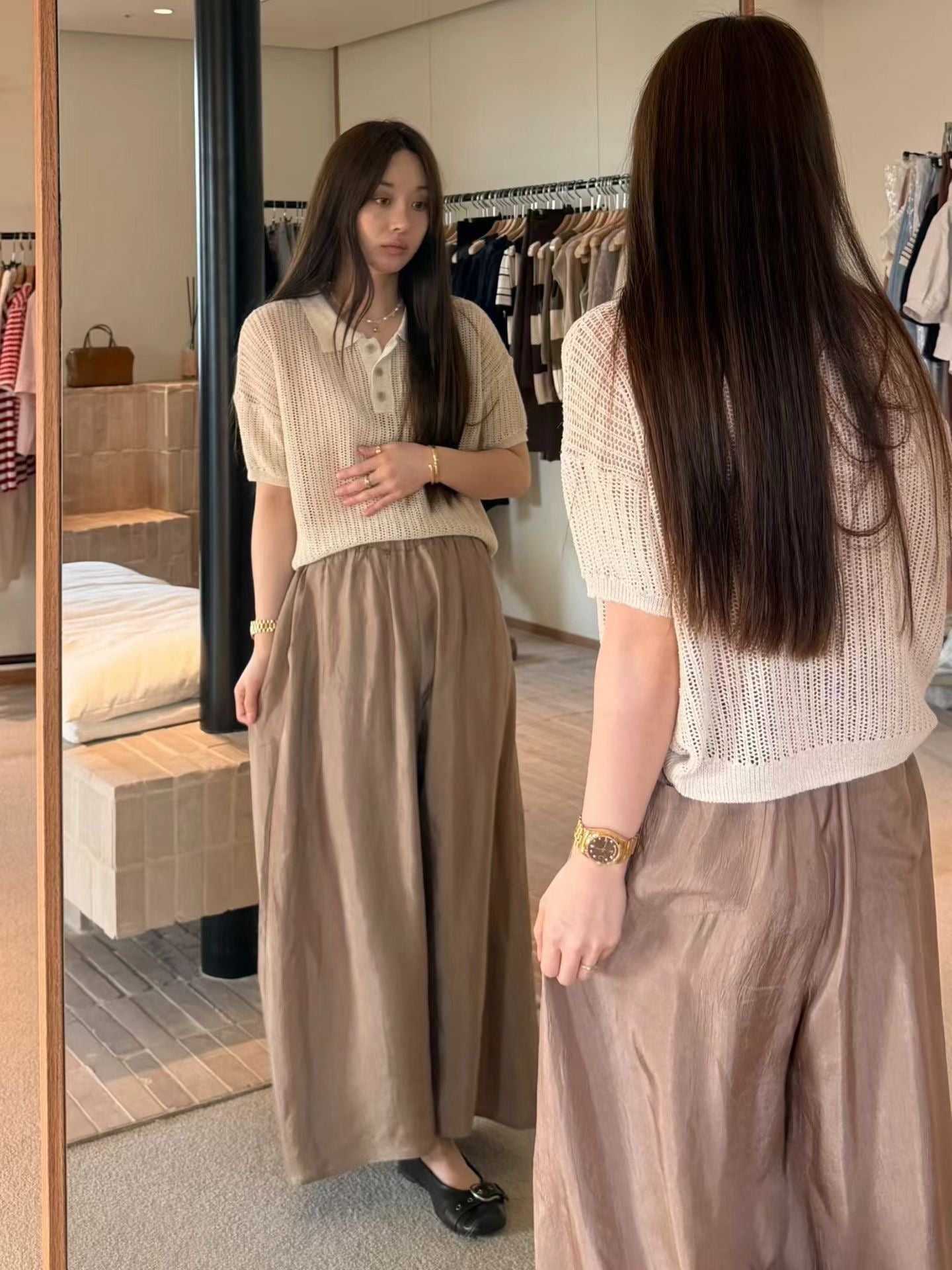 Luxurious Icy Cooling Pants | 絲滑冰感闊長褲
