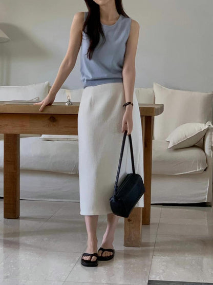 【超美Happy Price】Light Tweed Midi Skirt