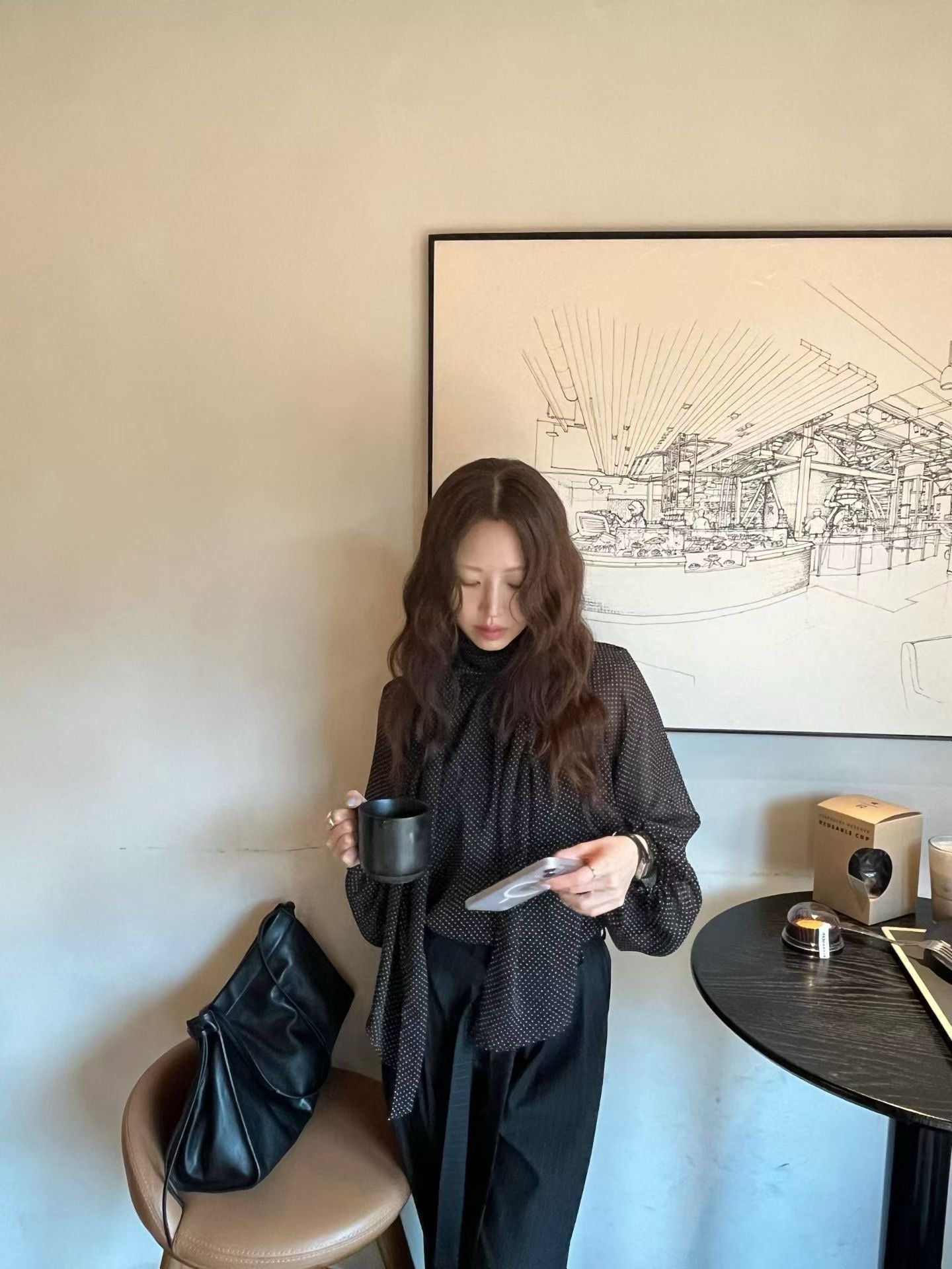 Effortless Chic Polka Blouse | 溫柔復古小點點襯衫