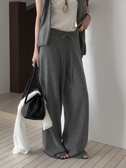 [最多敲碗！]￼Light Knitted Flexi Pants | 春夏薄針織休閒長褲