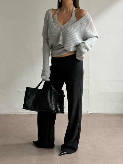 Alpaca Halter Neck & Cardi Set