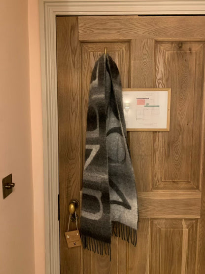 UNDERSON Abstract Wool Scarf