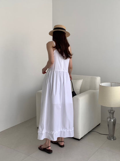 Goddess Scrunchie Detail Maxi Dress | 抓皺背心仙氣長裙￼￼