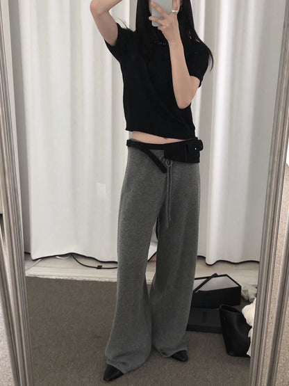 【Monotour 連線】Light Wool Flexi Pants | 秋冬闊腳針織長褲