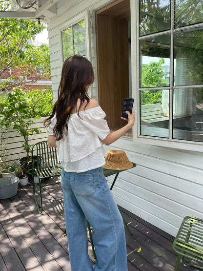 Layered Ruffle Cloud Blouse |  疊層荷葉邊上衣