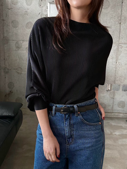 [暴美！] Ultra Soft Pleated Blouse | 中領優雅小摺皺上衣￼￼